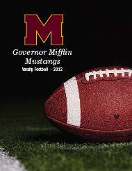 2012 Governor Mifflin Mustangs Football