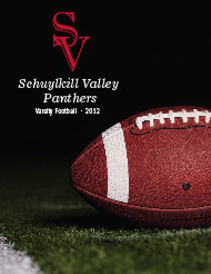 2012 Schuylkill Valley High School Football